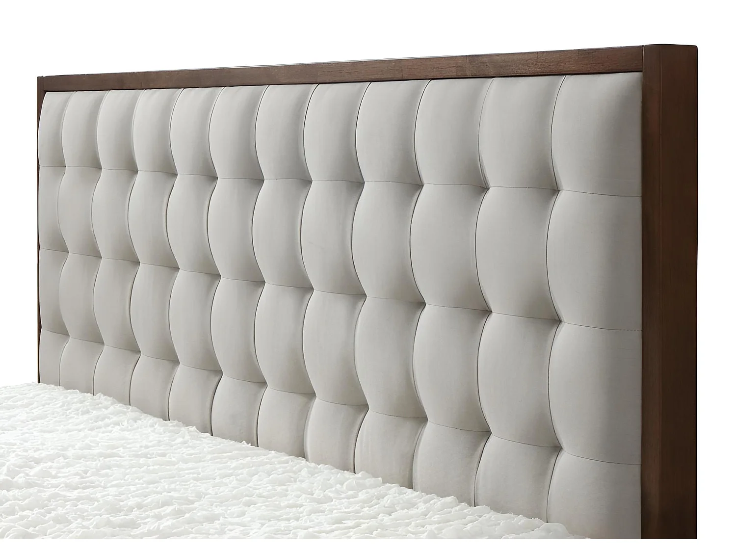 Bett Solomo/160x200/Holz&Stoff/Braun&Beige