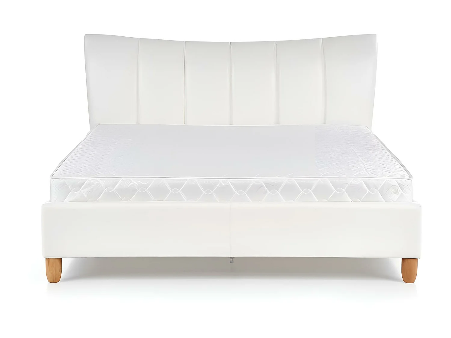 Bett Candy/160x200/Kunstleder-Weiss