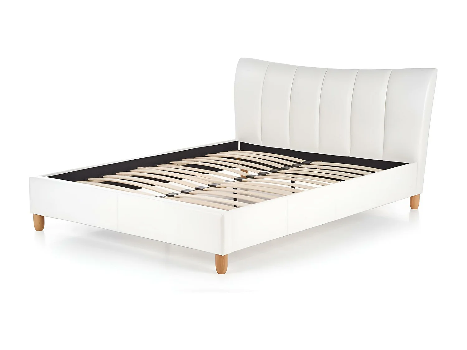 Bett Candy/160x200/Kunstleder-Weiss