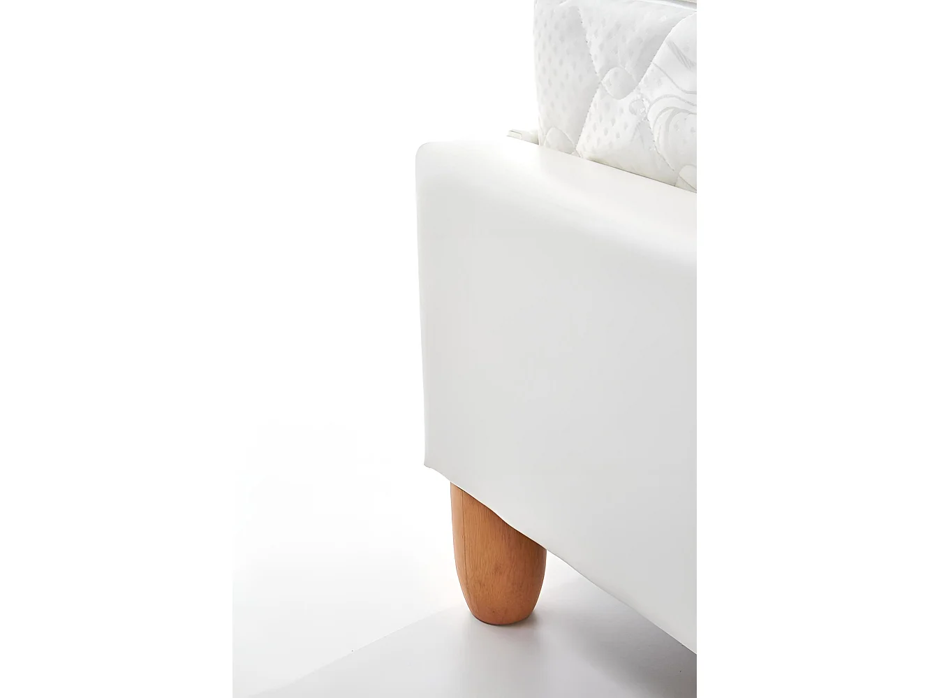 Bett Candy/160x200/Kunstleder-Weiss