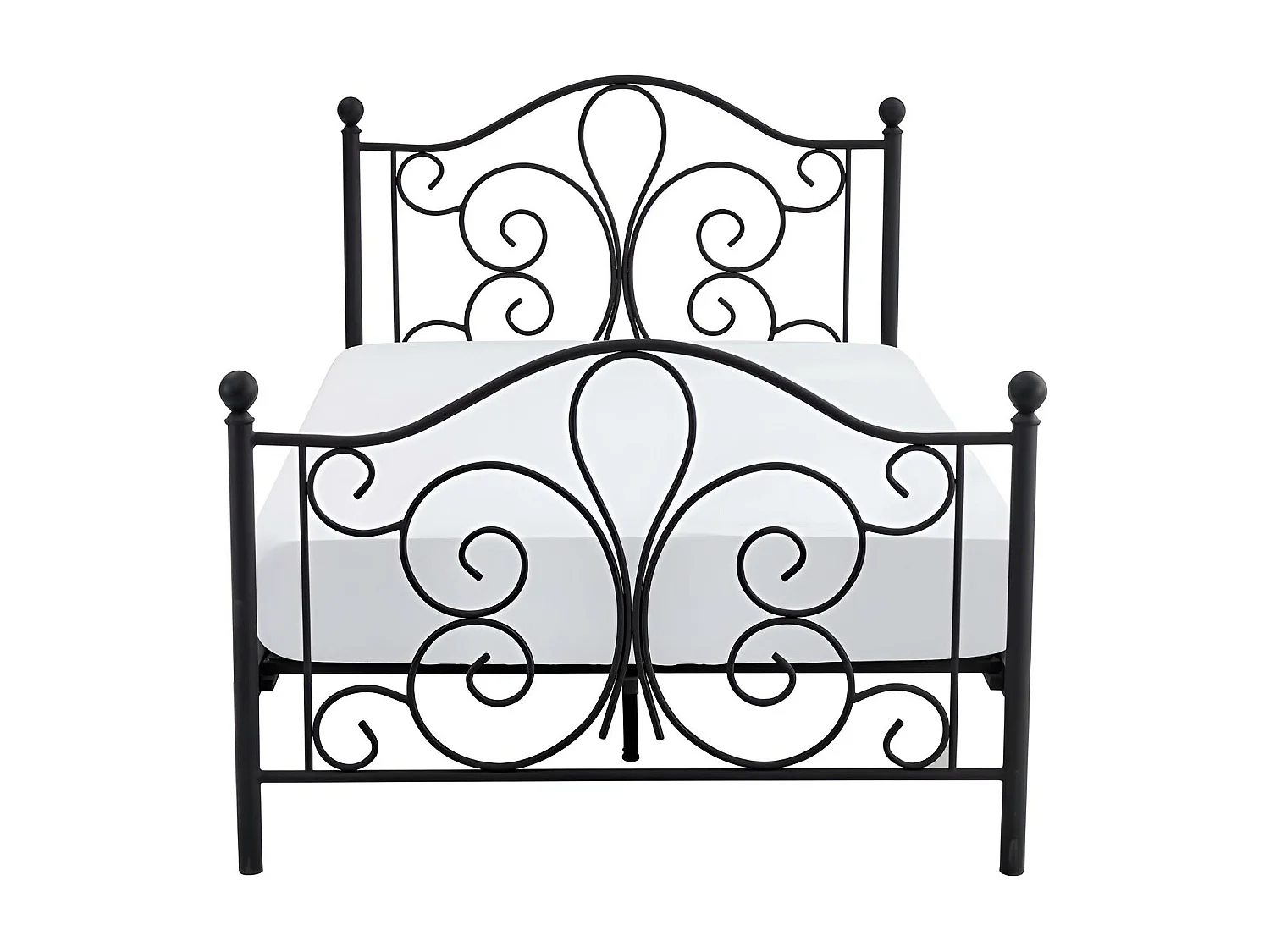 Letto Panama S/120x200/Metallo-Nero