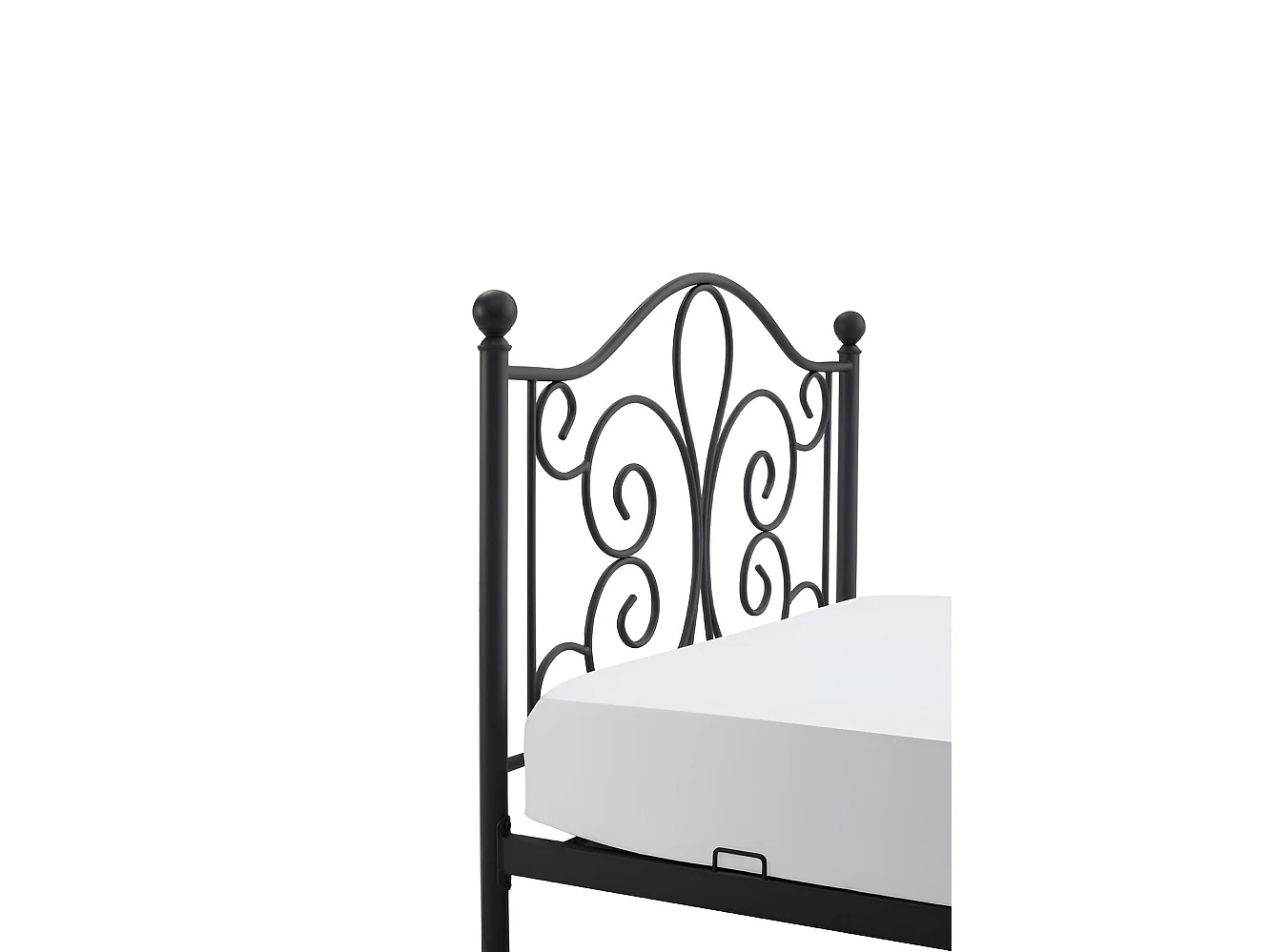 Letto Panama S/120x200/Metallo-Nero