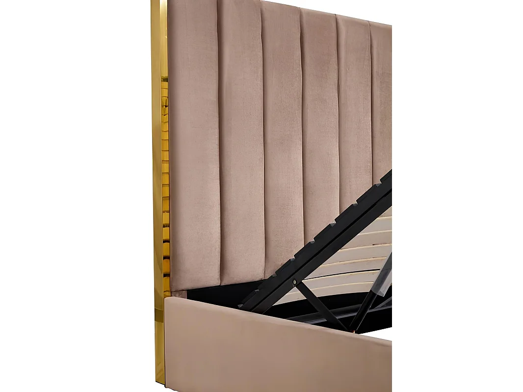 Letto Palazzo/160x200/Tessuto-Beige