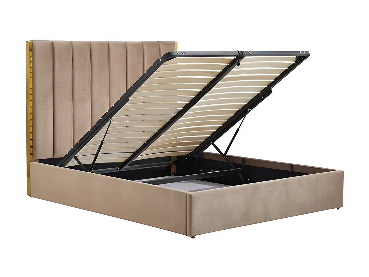 Letto Palazzo/160x200/Tessuto-Beige