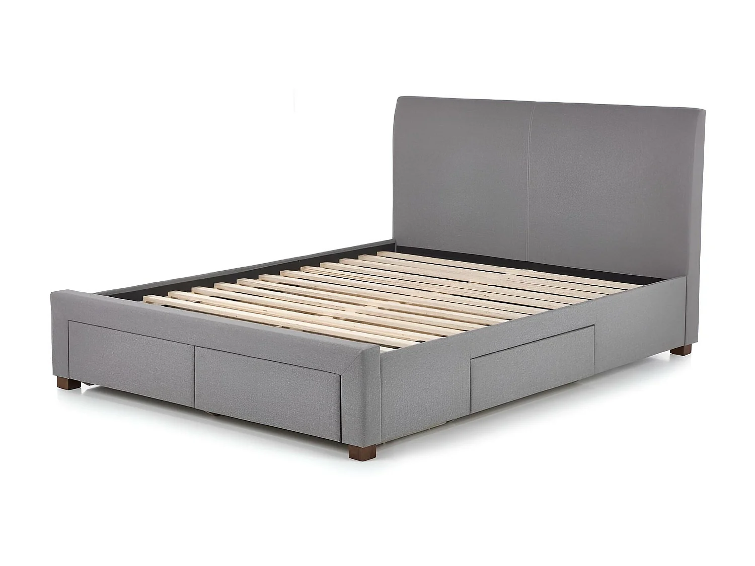 Letto Modena/160x200/Tessuto-Grigio