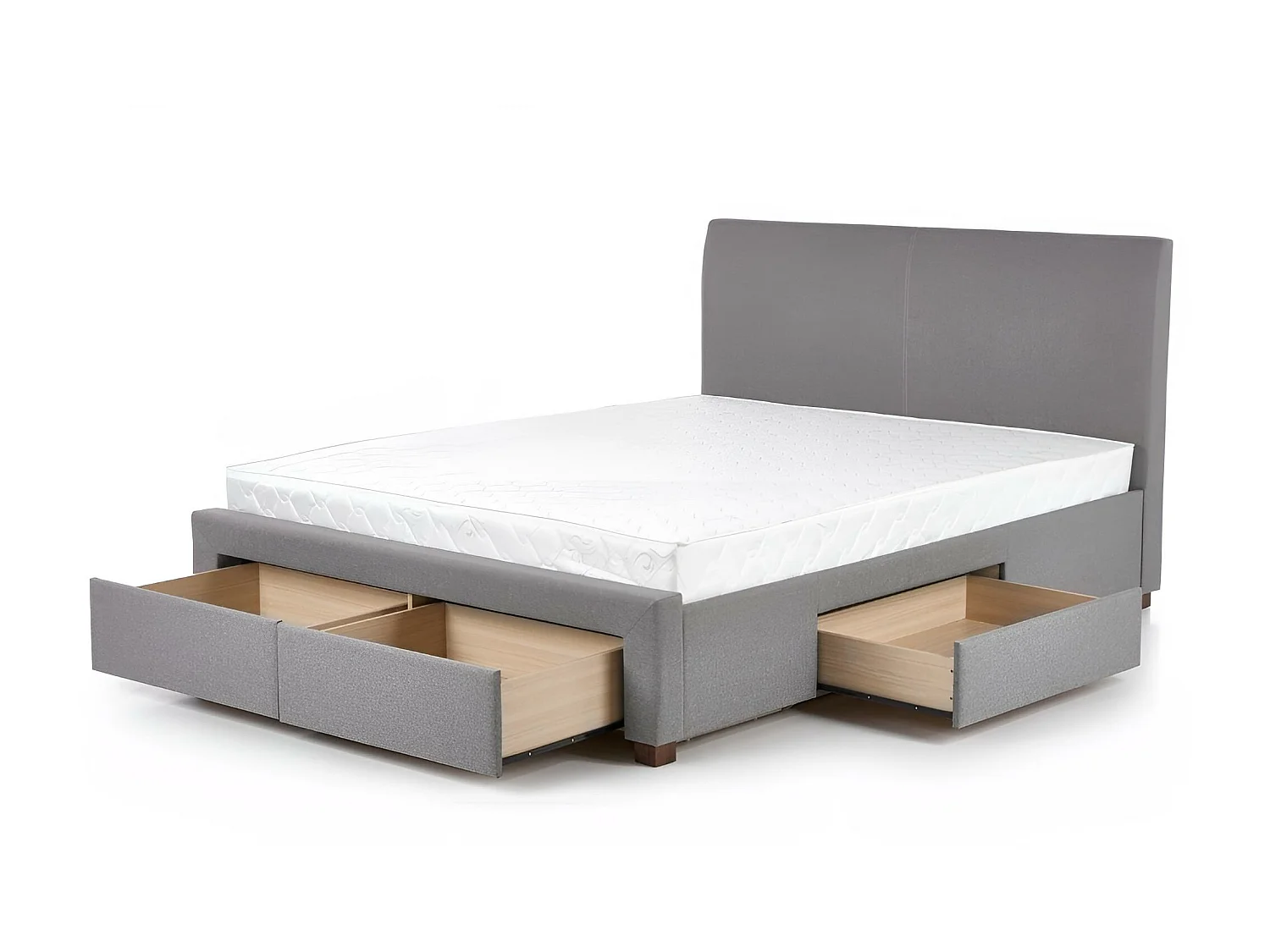 Lit Modena/140x200/Tissu-Gris