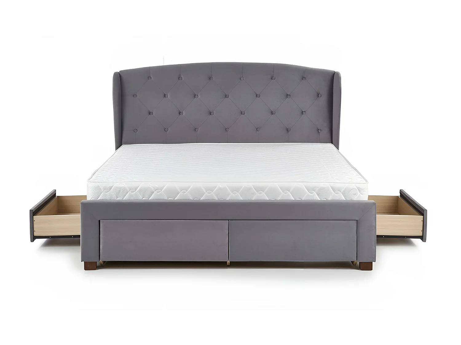 Lit Sabrina/160x200/Tissu-Gris