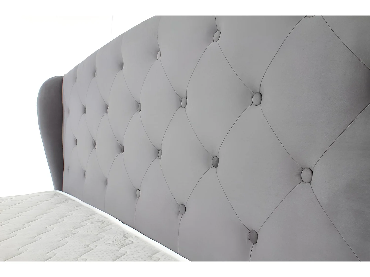 Lit Sabrina/160x200/Tissu-Gris