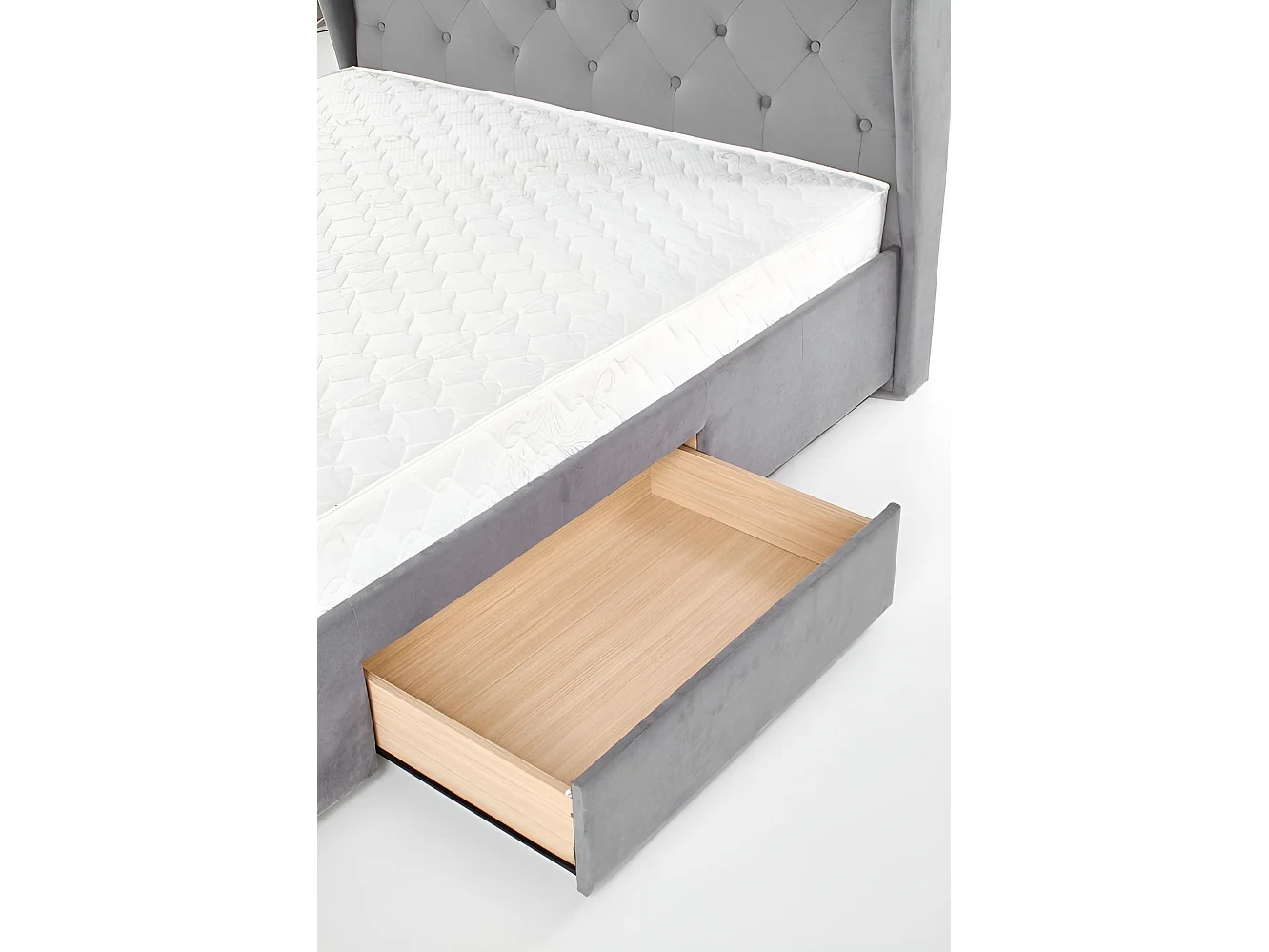 Lit Sabrina/160x200/Tissu-Gris