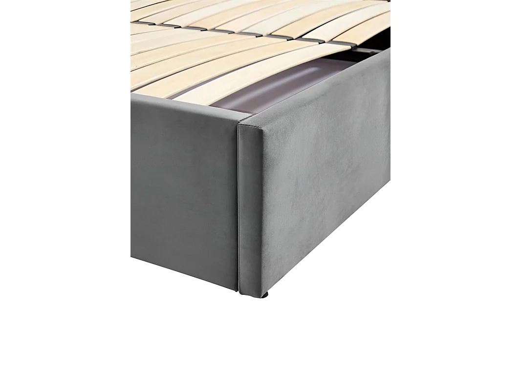 Letto Palazzo/160x200/Tessuto-Grigio