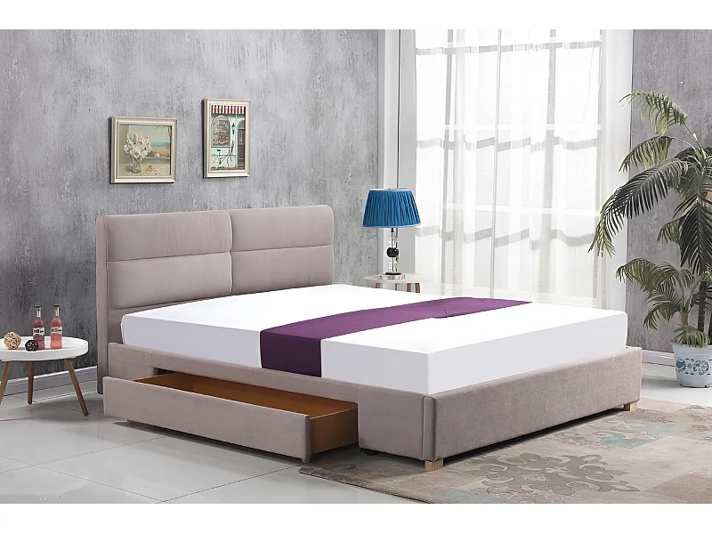 Bett Merida/160x200/Stoff-Pink