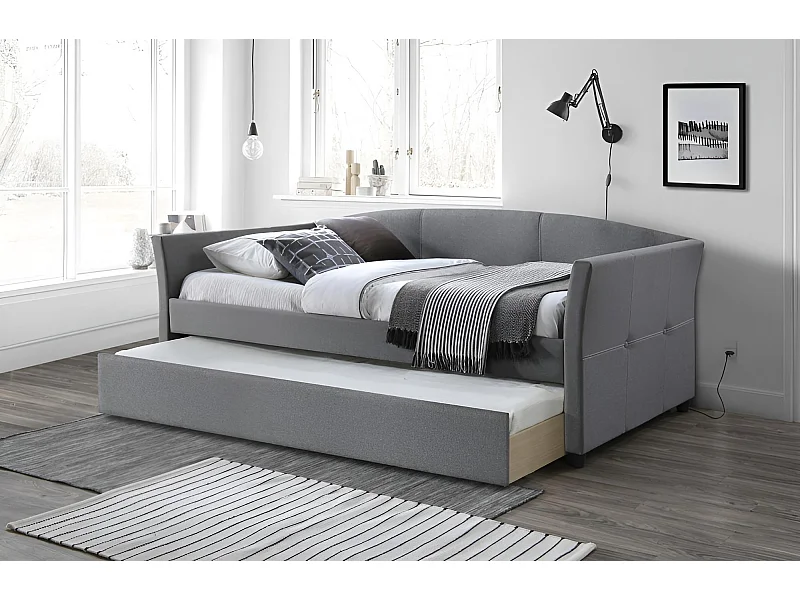 Łóżko SANNA 90x200 szare