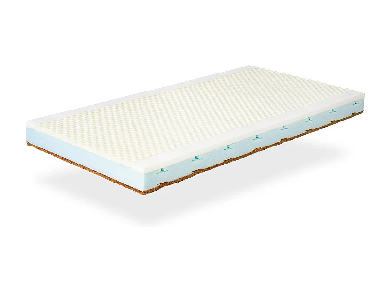 Materasso culla 60x120 ORGANIC DUO BABY Altezza 11 CM Sfoderabile, viscoelastico e traspirante