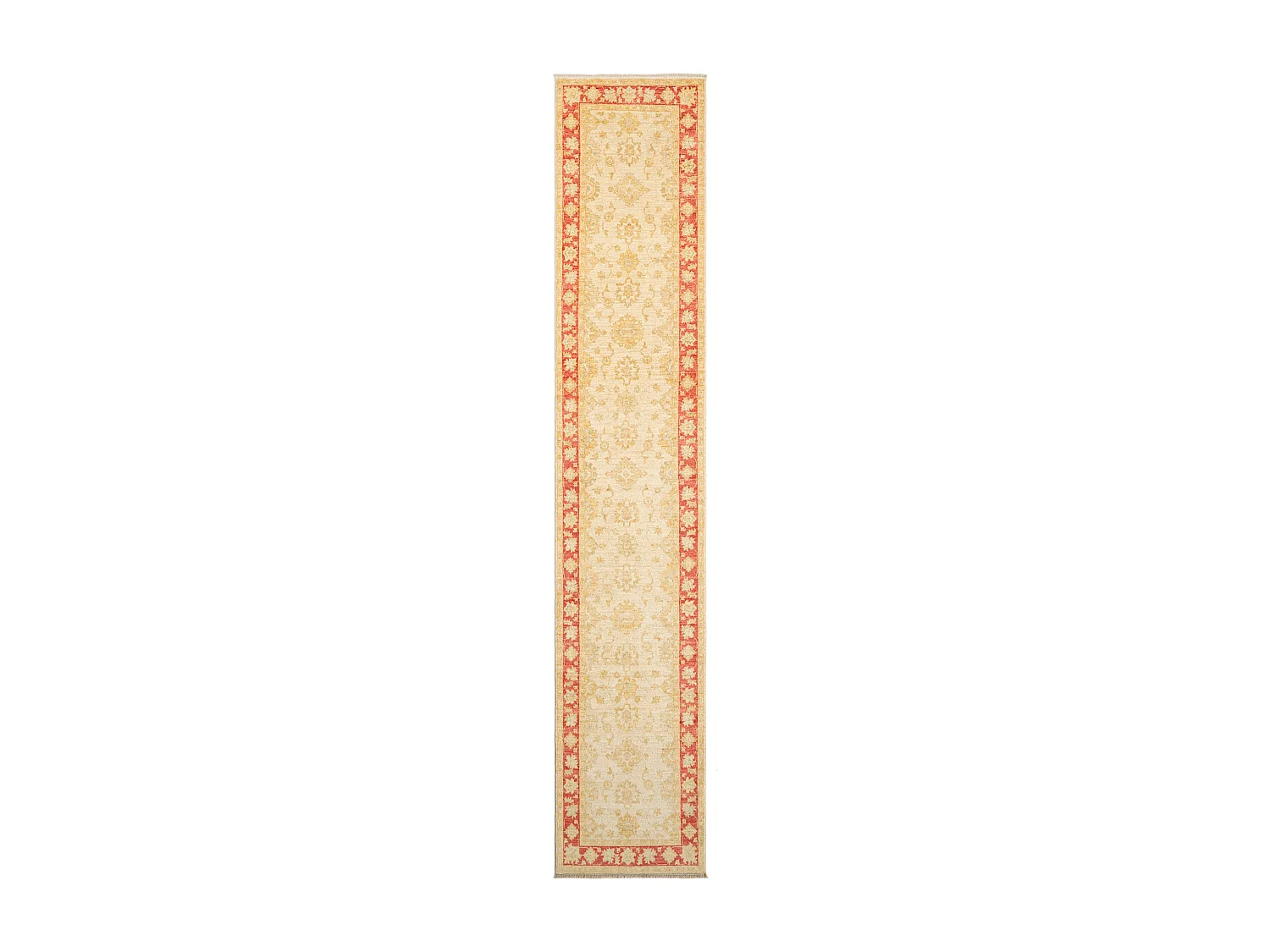 Tapis de couloir en laine 76x393 beige Kaizar