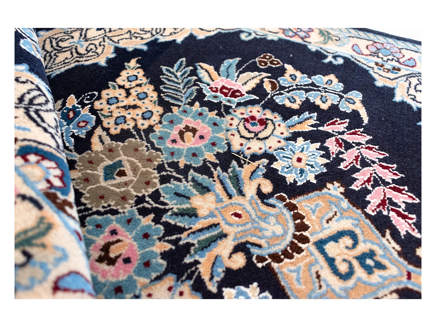 Tapis de couloir en laine 76x393 beige Kaizar