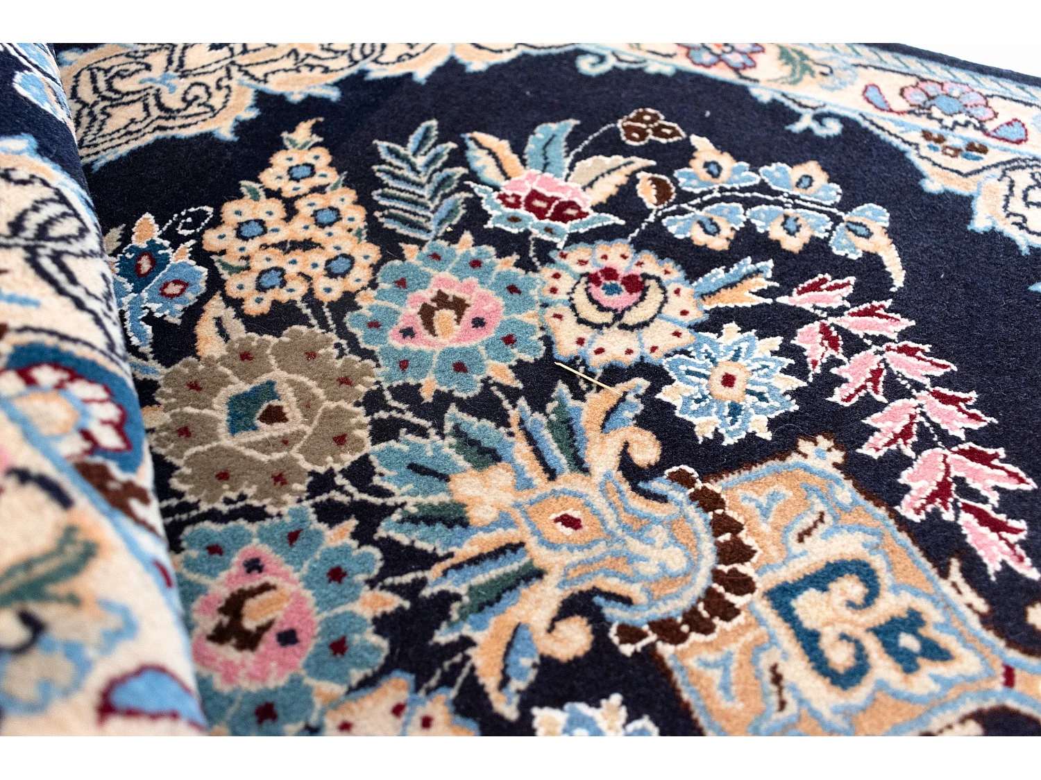 Tapis de couloir en laine 76x393 beige Kaizar