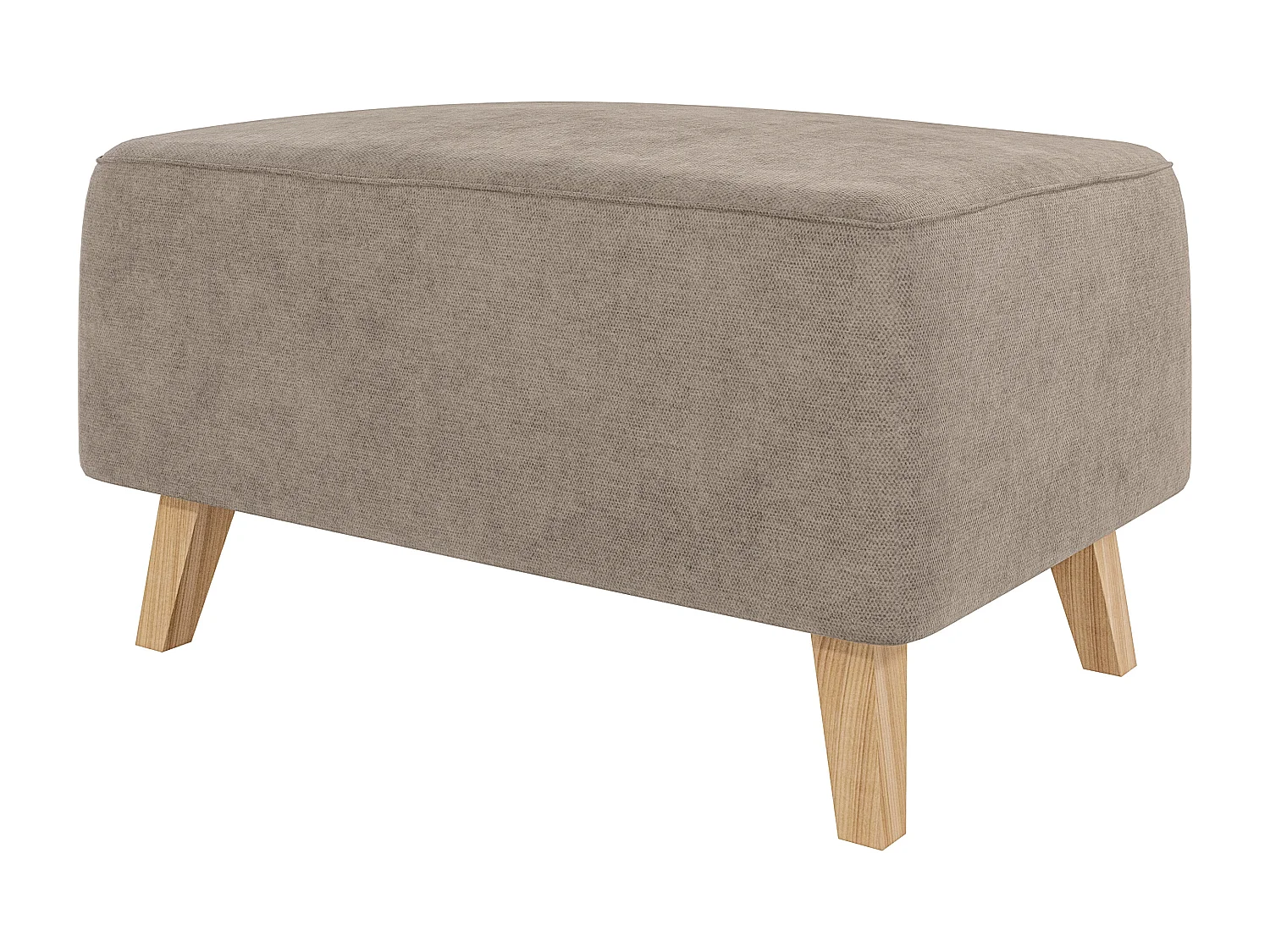 Fußhocker mit Holzbeinen im skandinavischen Stil Tristan