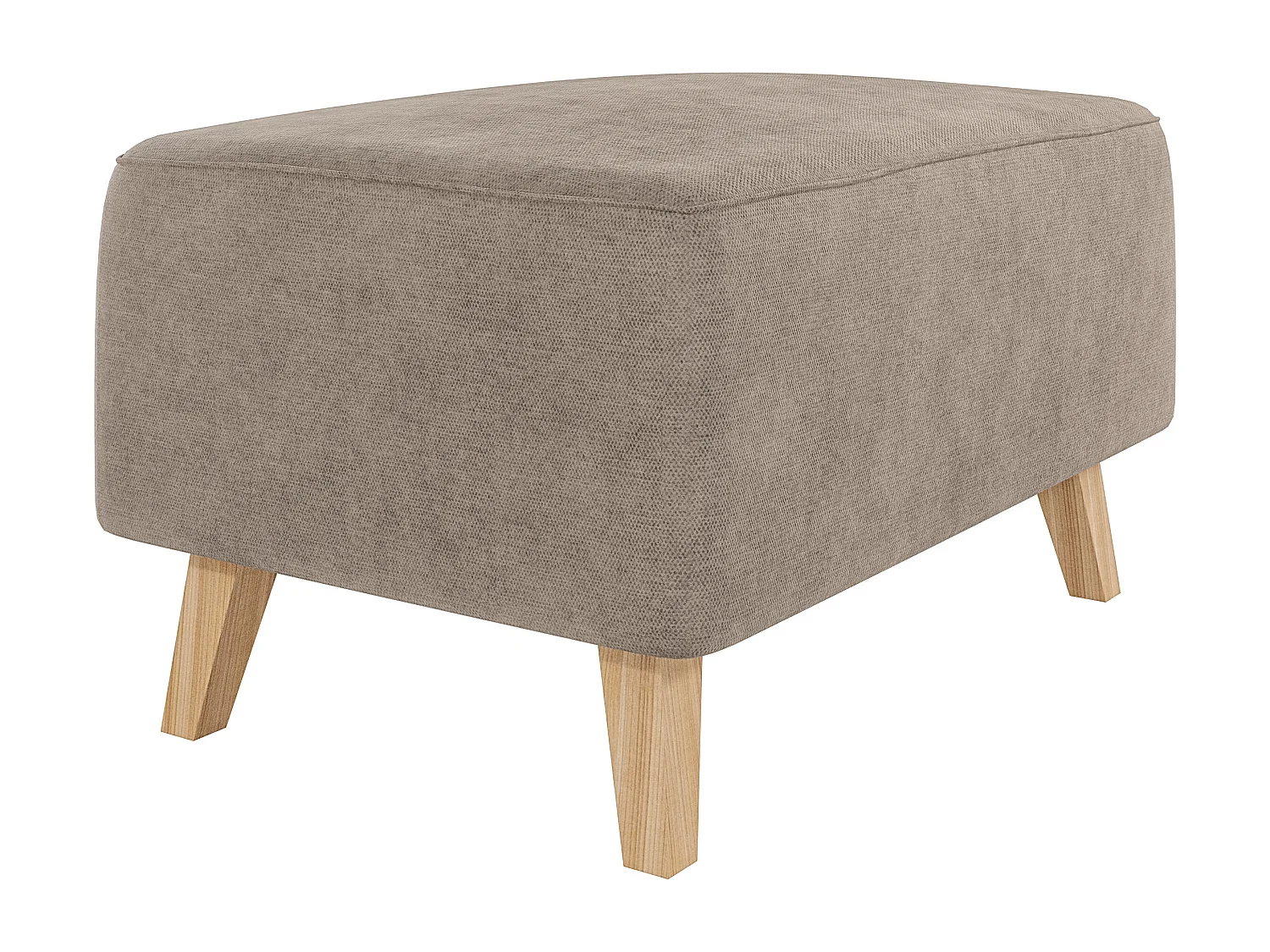 Fußhocker mit Holzbeinen im skandinavischen Stil Tristan