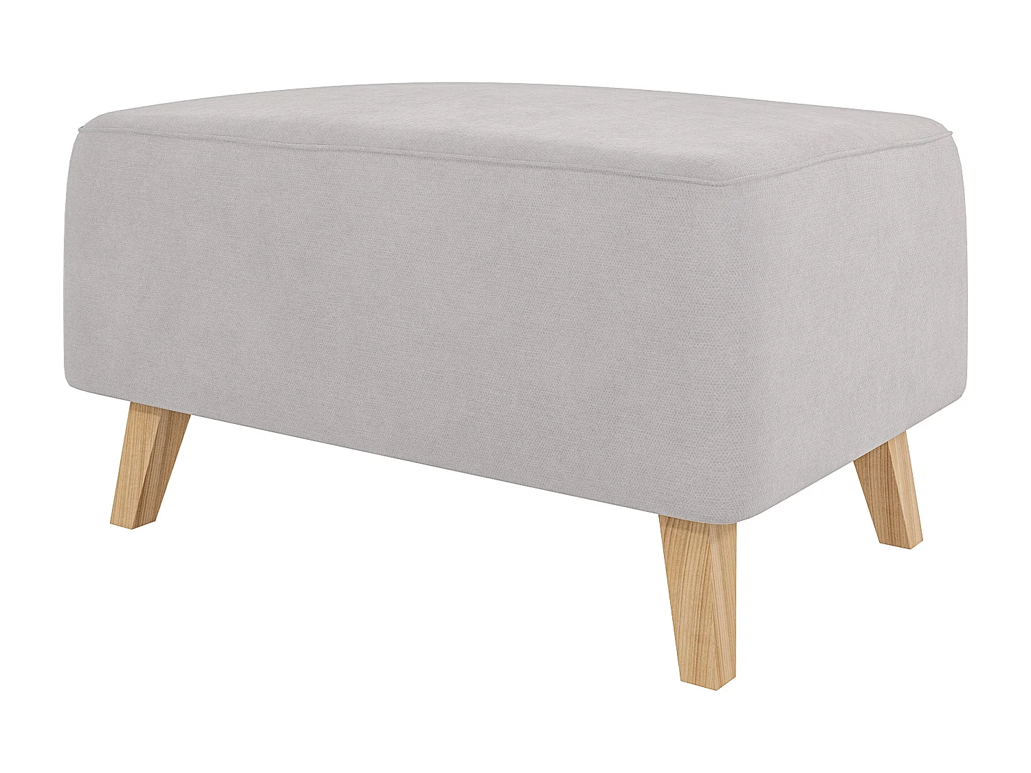 Fußhocker mit Holzbeinen im skandinavischen Stil Tristan