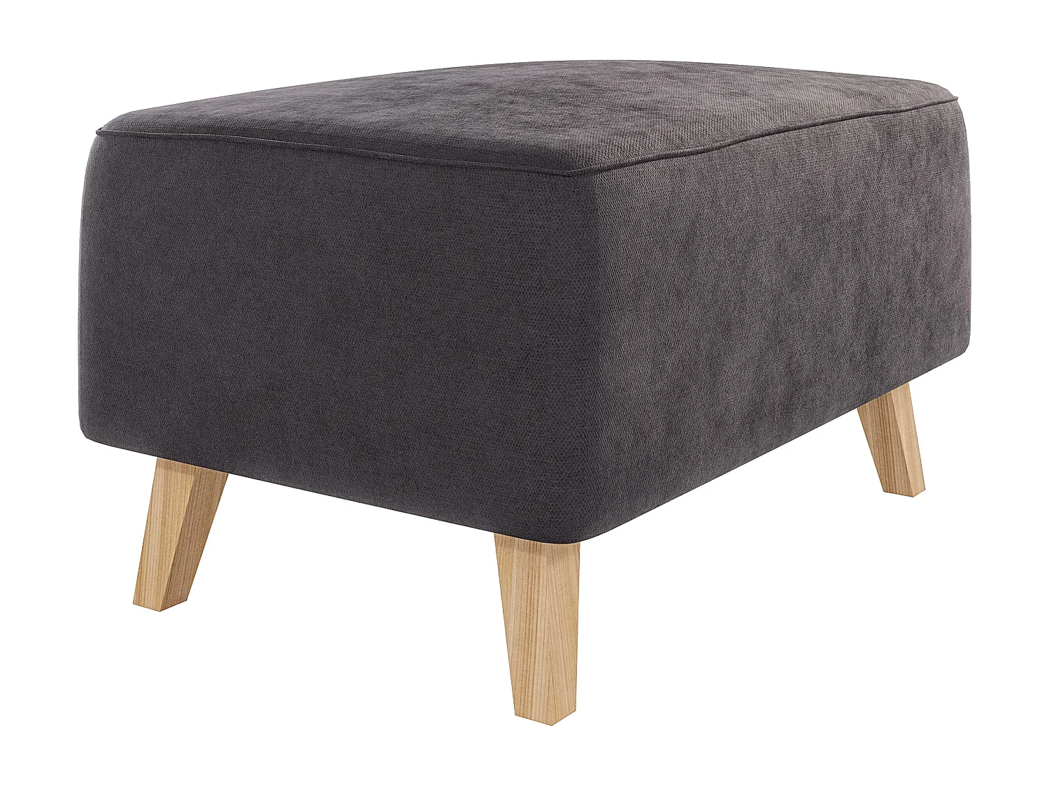 Fußhocker mit Holzbeinen im skandinavischen Stil Tristan