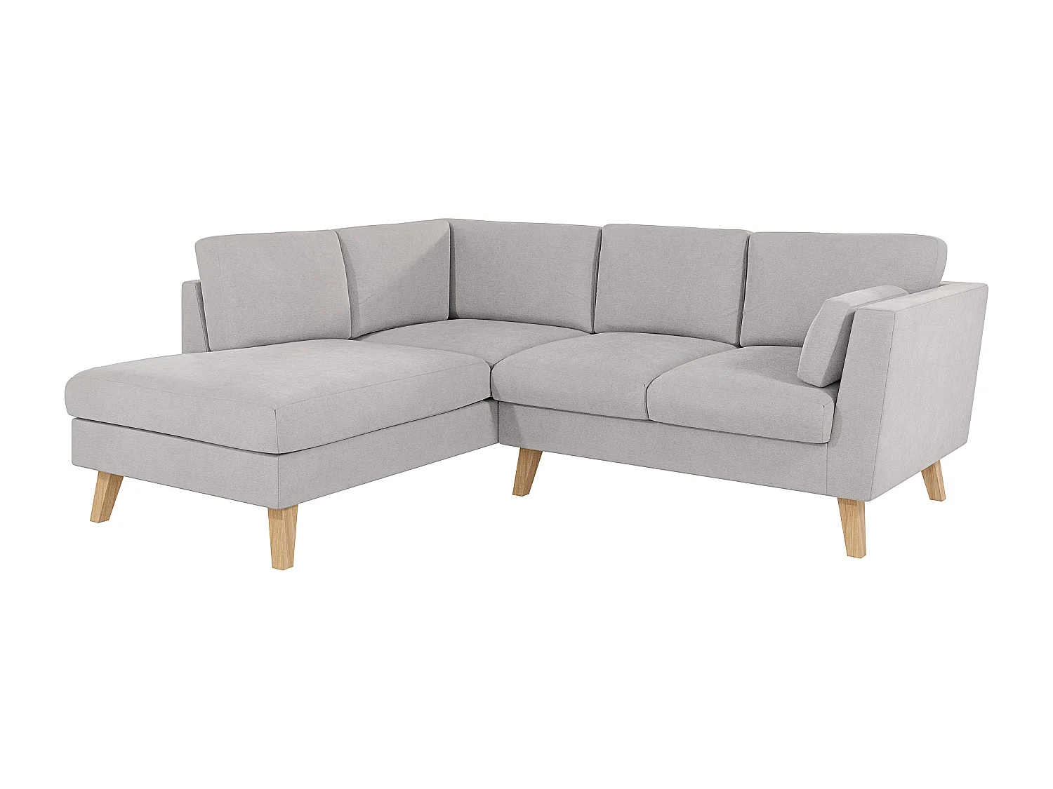 Ecksofa mit Holzbeinen im skandinavischen Stil Tristan