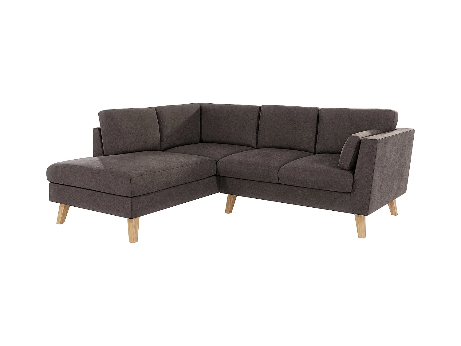 Ecksofa mit Holzbeinen im skandinavischen Stil Tristan