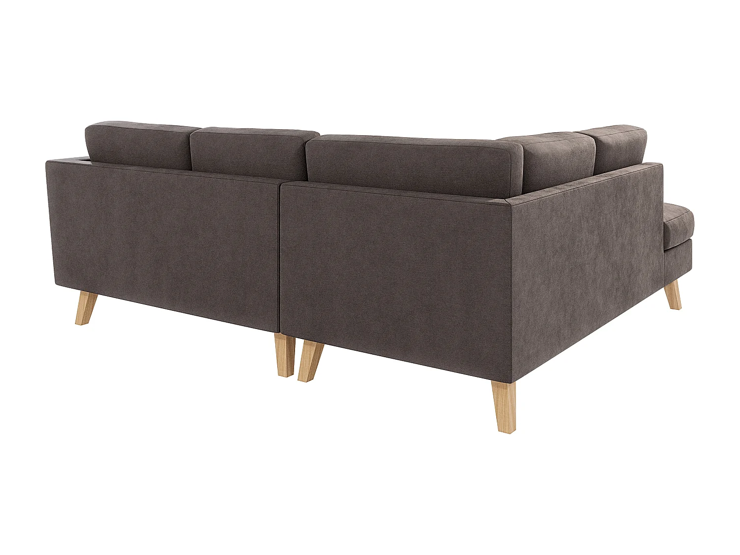 Ecksofa mit Holzbeinen im skandinavischen Stil Tristan