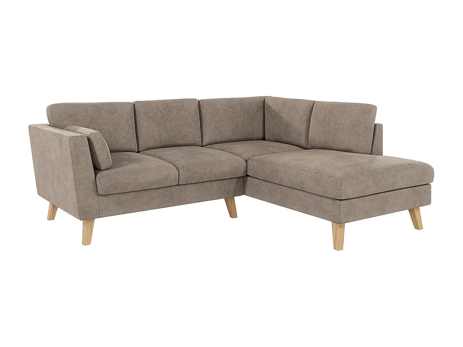 Ecksofa mit Holzbeinen im skandinavischen Stil Tristan