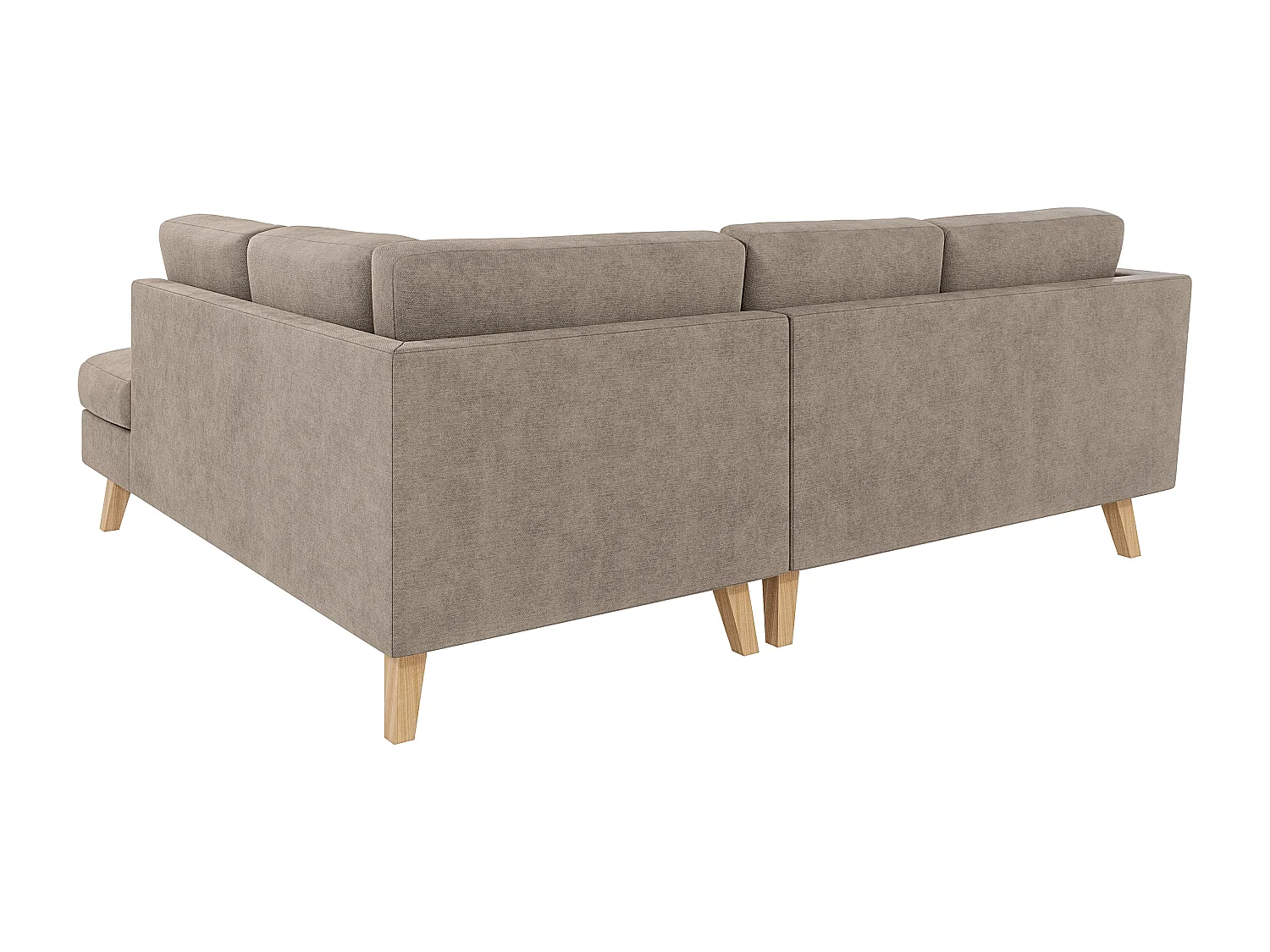 Ecksofa mit Holzbeinen im skandinavischen Stil Tristan