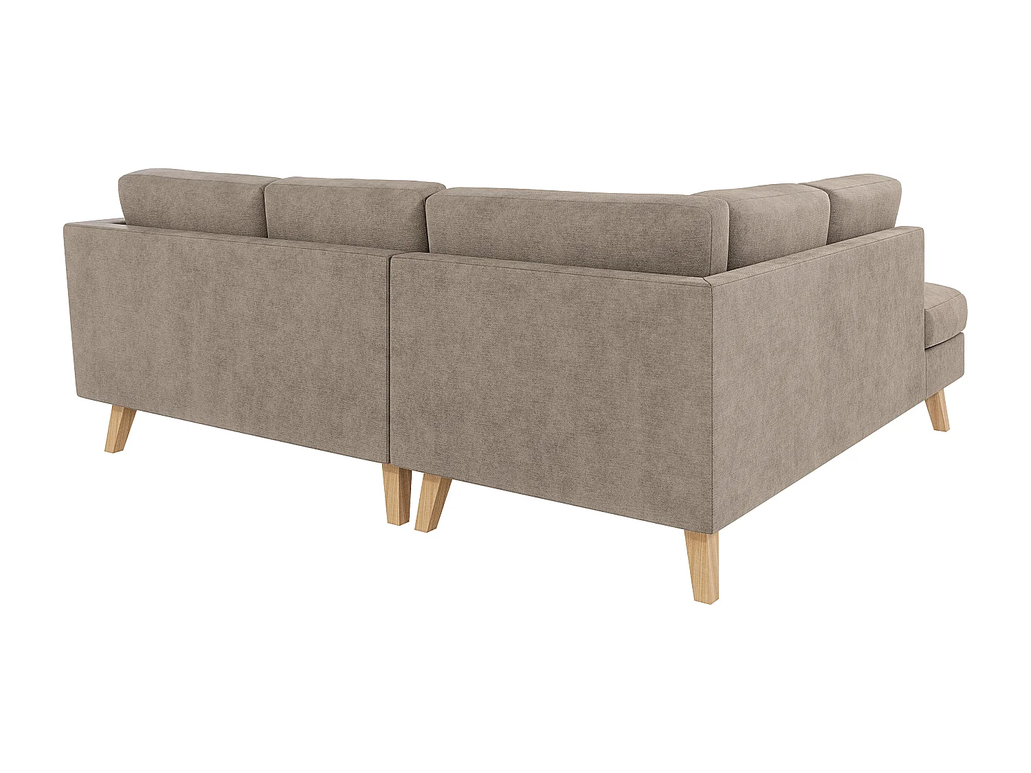 Ecksofa mit Holzbeinen im skandinavischen Stil Tristan