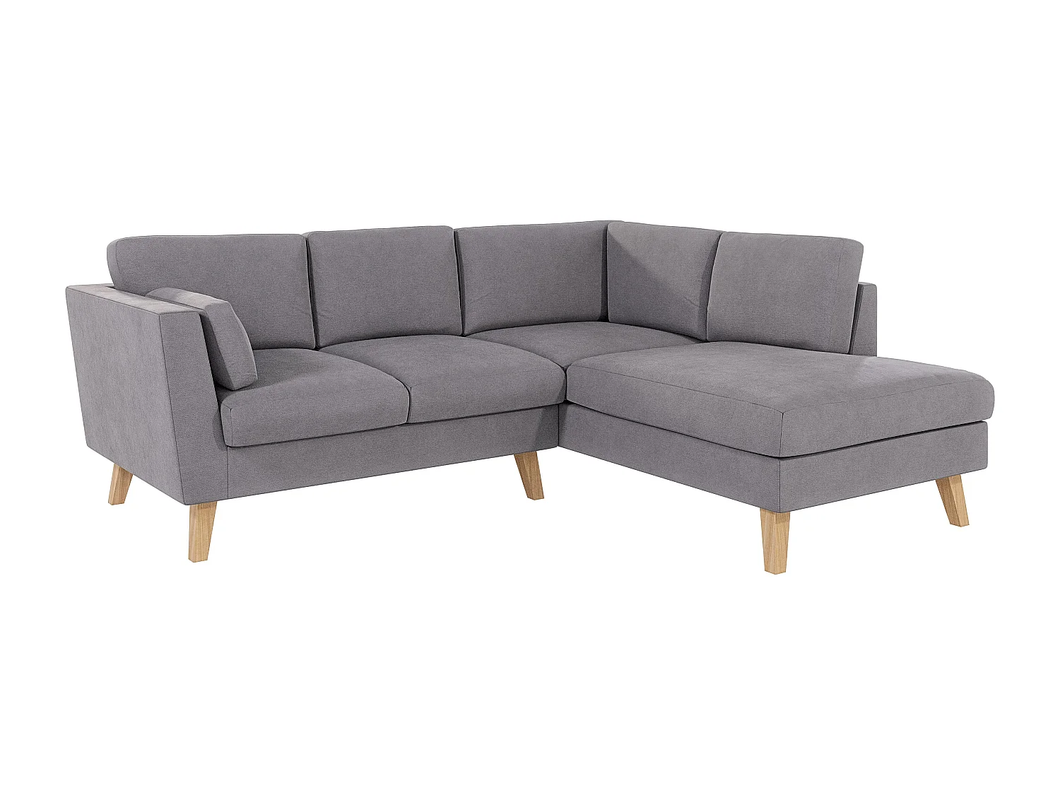 Ecksofa mit Holzbeinen im skandinavischen Stil Tristan