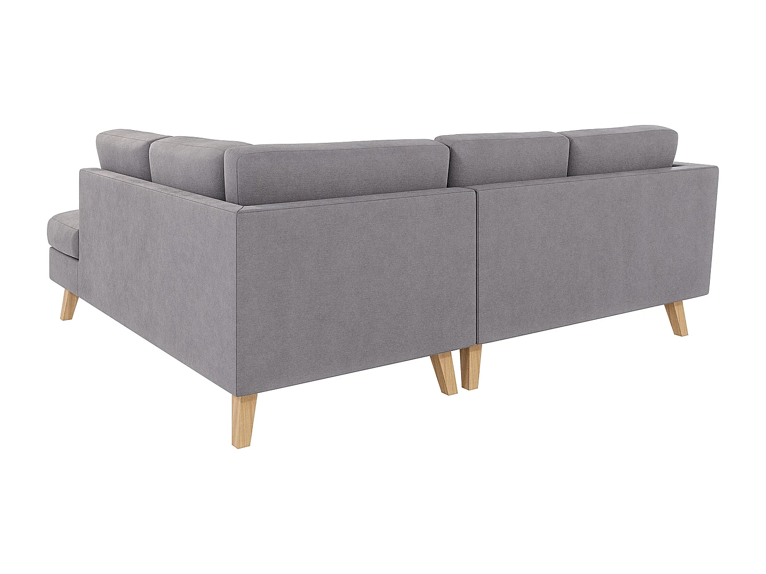 Ecksofa mit Holzbeinen im skandinavischen Stil Tristan