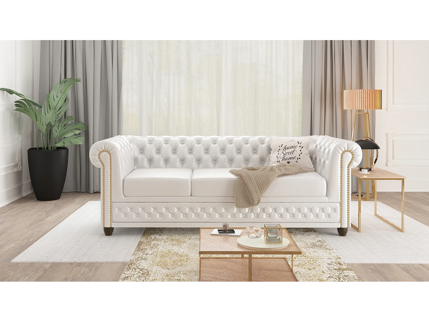 Rex 3-Sitzer Chesterfield Sofa