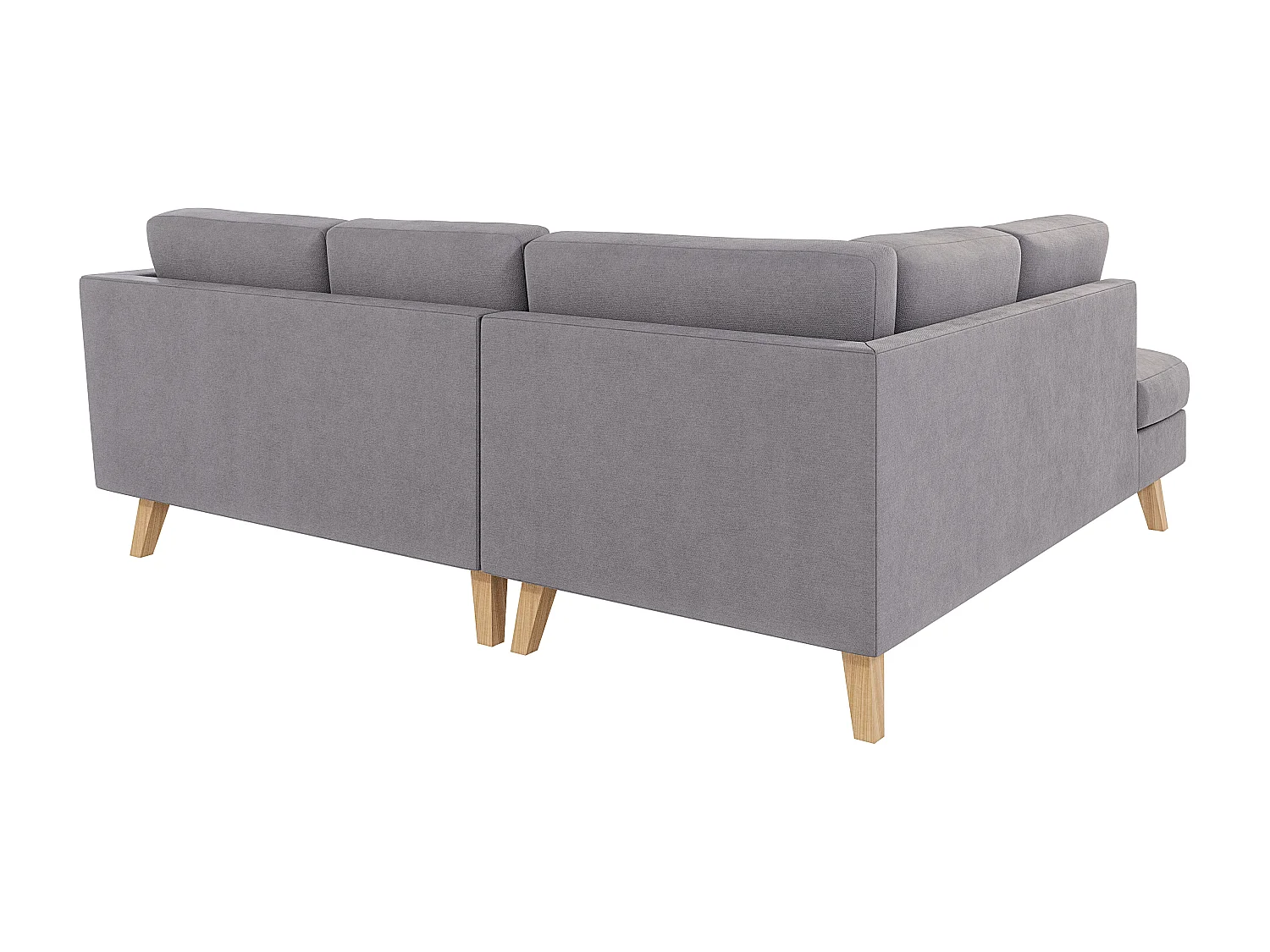 Ecksofa mit Holzbeinen im skandinavischen Stil Tristan