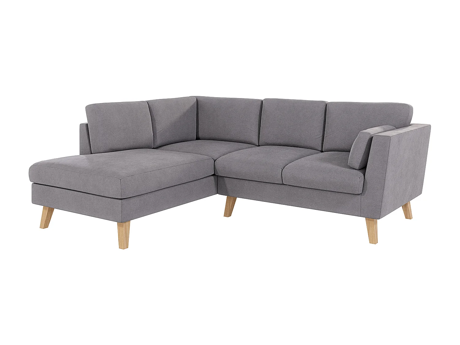 Ecksofa mit Holzbeinen im skandinavischen Stil Tristan