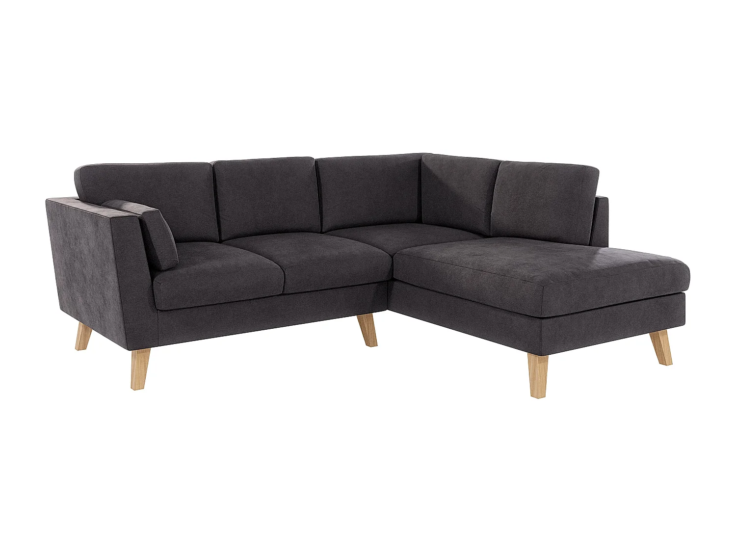 Ecksofa mit Holzbeinen im skandinavischen Stil Tristan