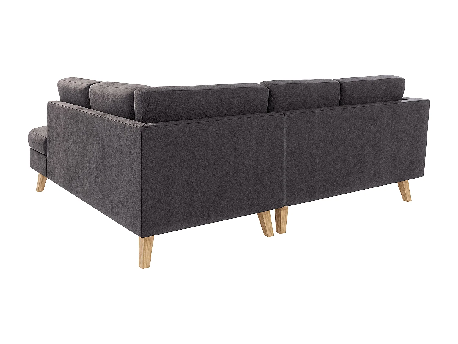 Ecksofa mit Holzbeinen im skandinavischen Stil Tristan