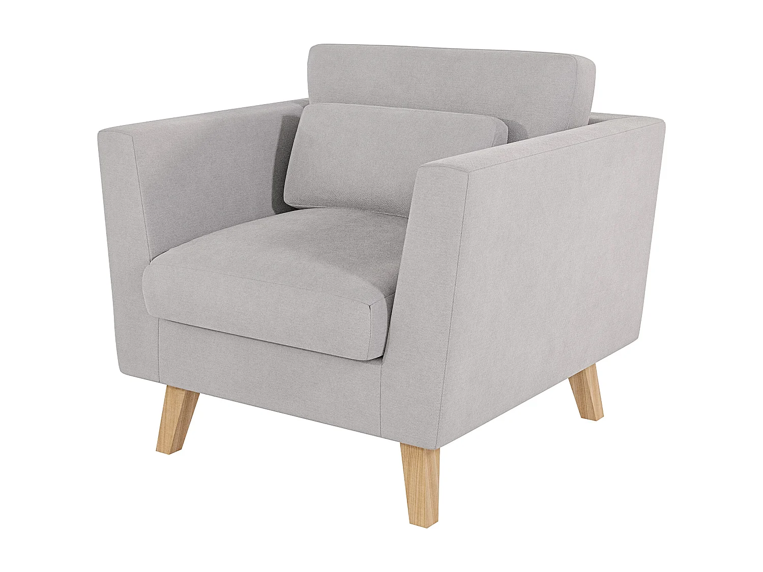 Sessel mit Holzbeinen im skandinavischen Stil Tristan