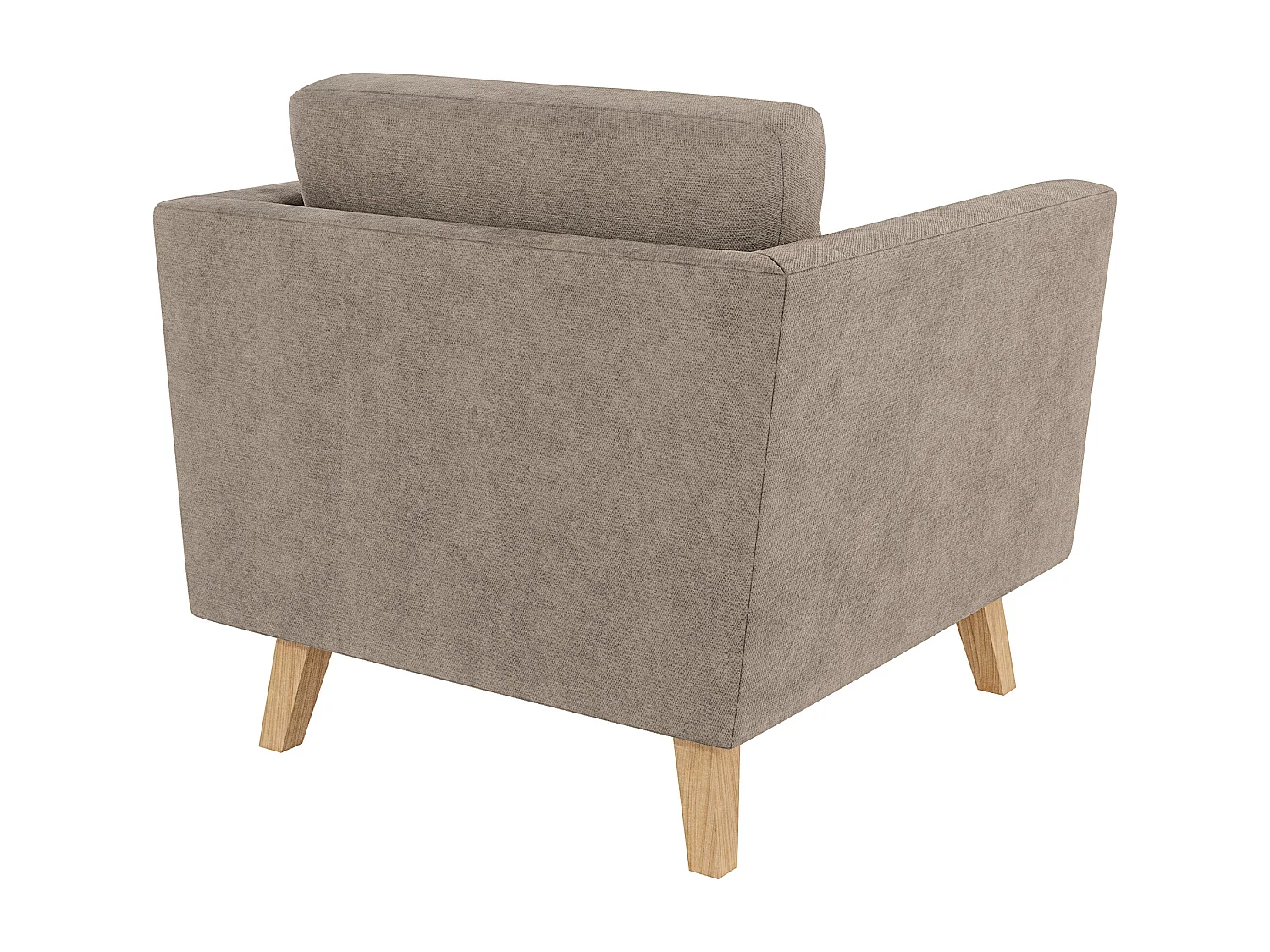 Sessel mit Holzbeinen im skandinavischen Stil Tristan