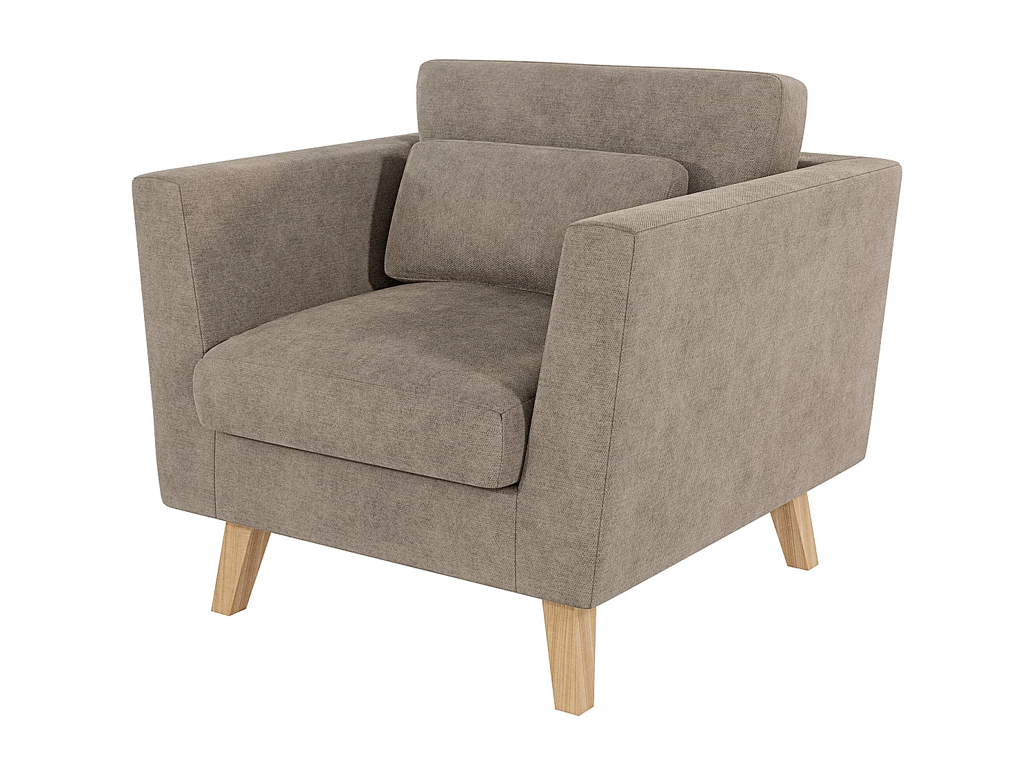 Sessel mit Holzbeinen im skandinavischen Stil Tristan