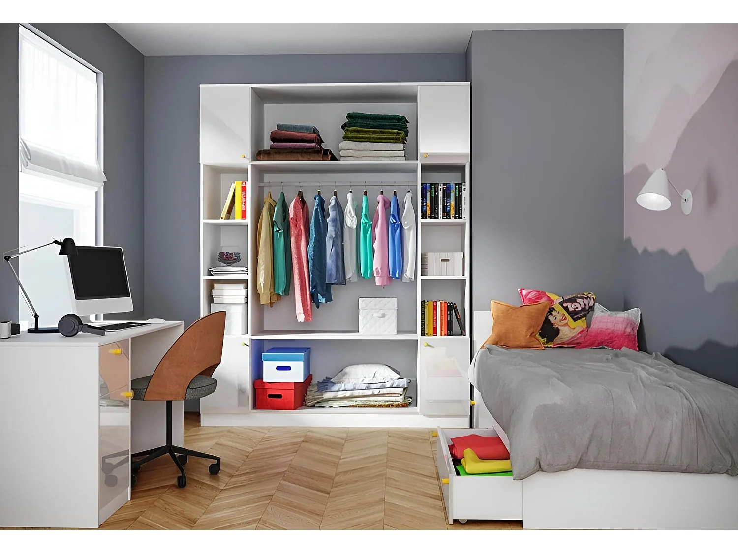 Camera dei bambini Bianca/bianca