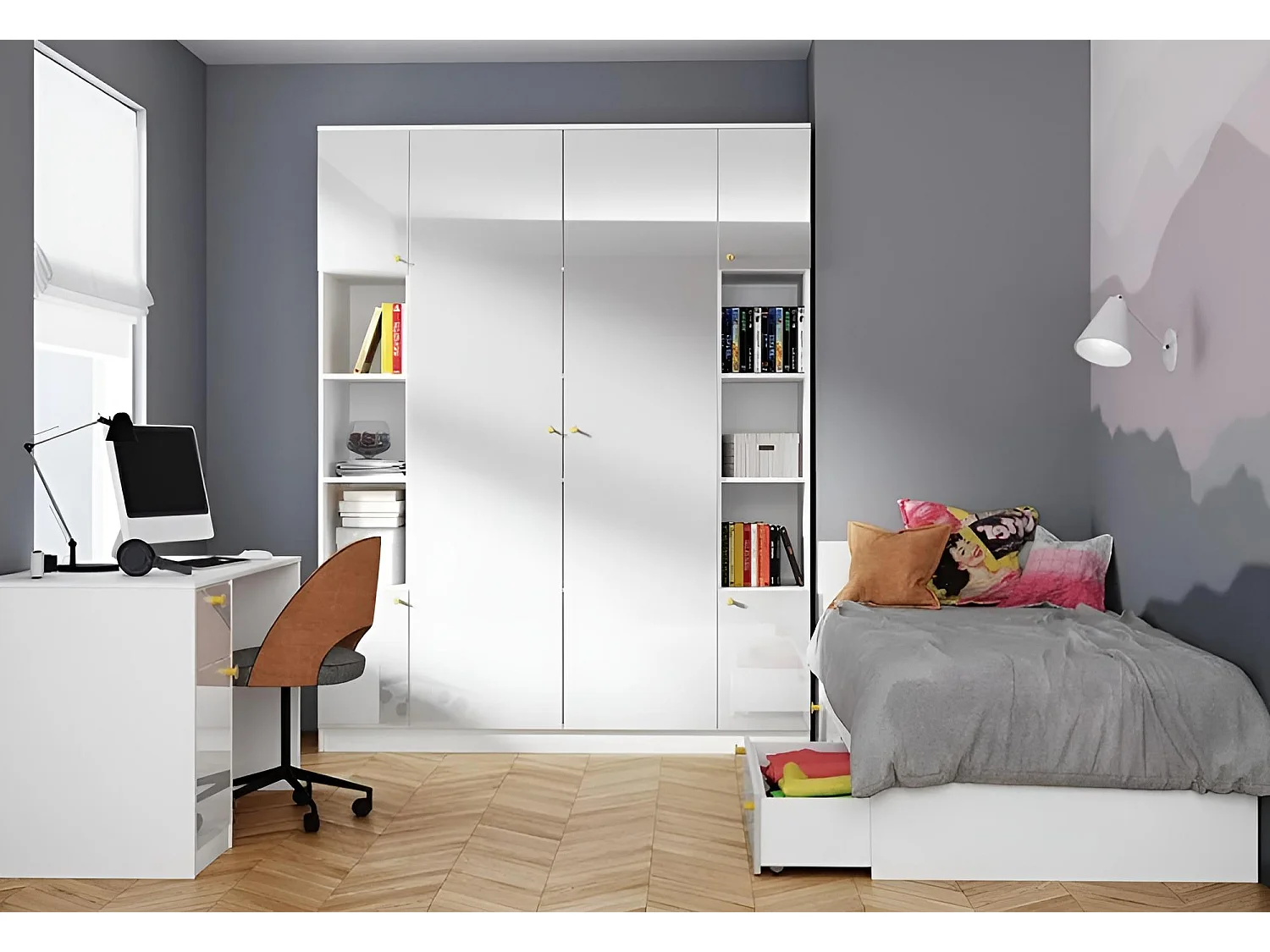 Camera dei bambini Bianca/bianca