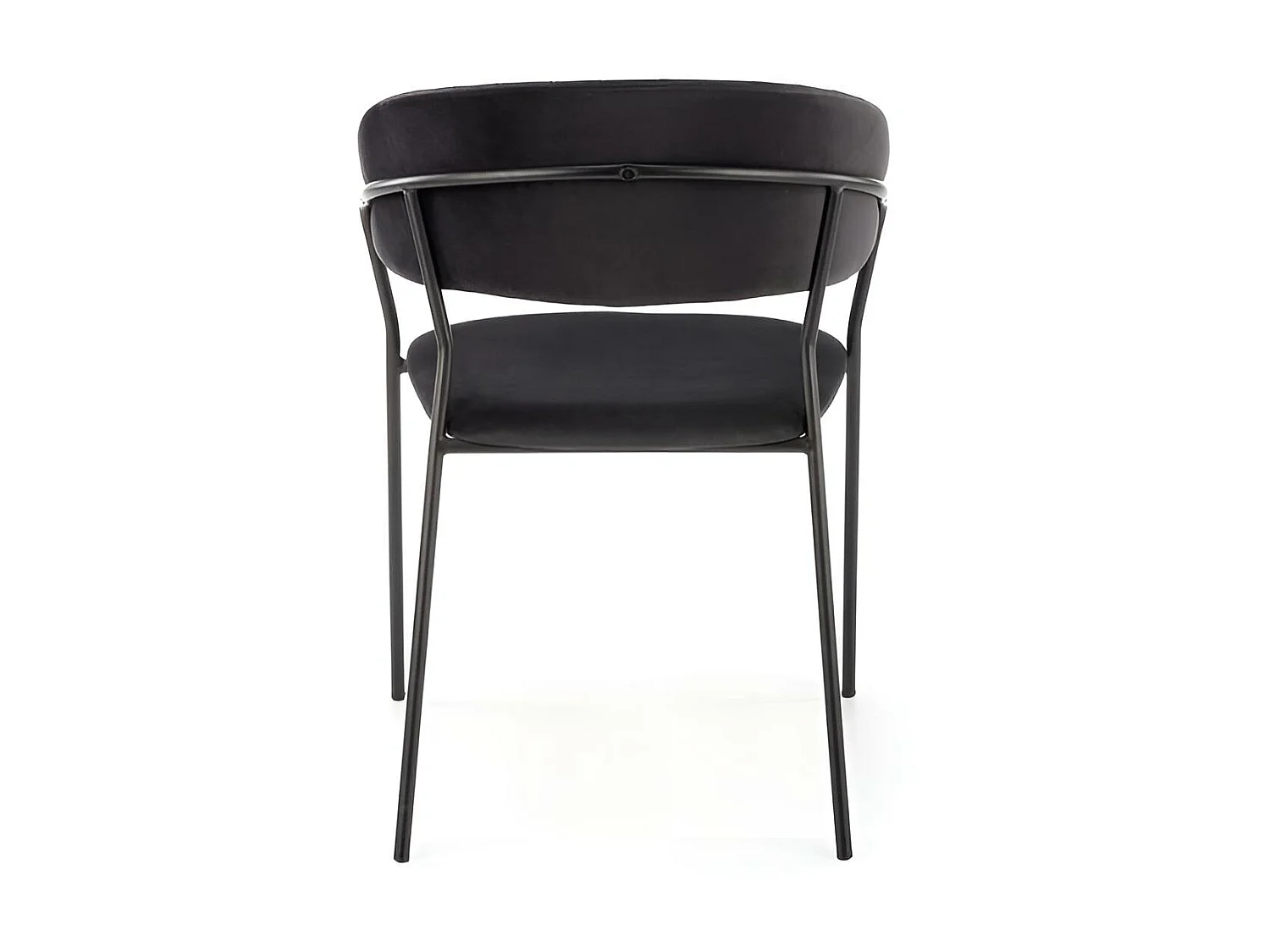 Stuhl K426/Samtstoffbezug/Schwarz