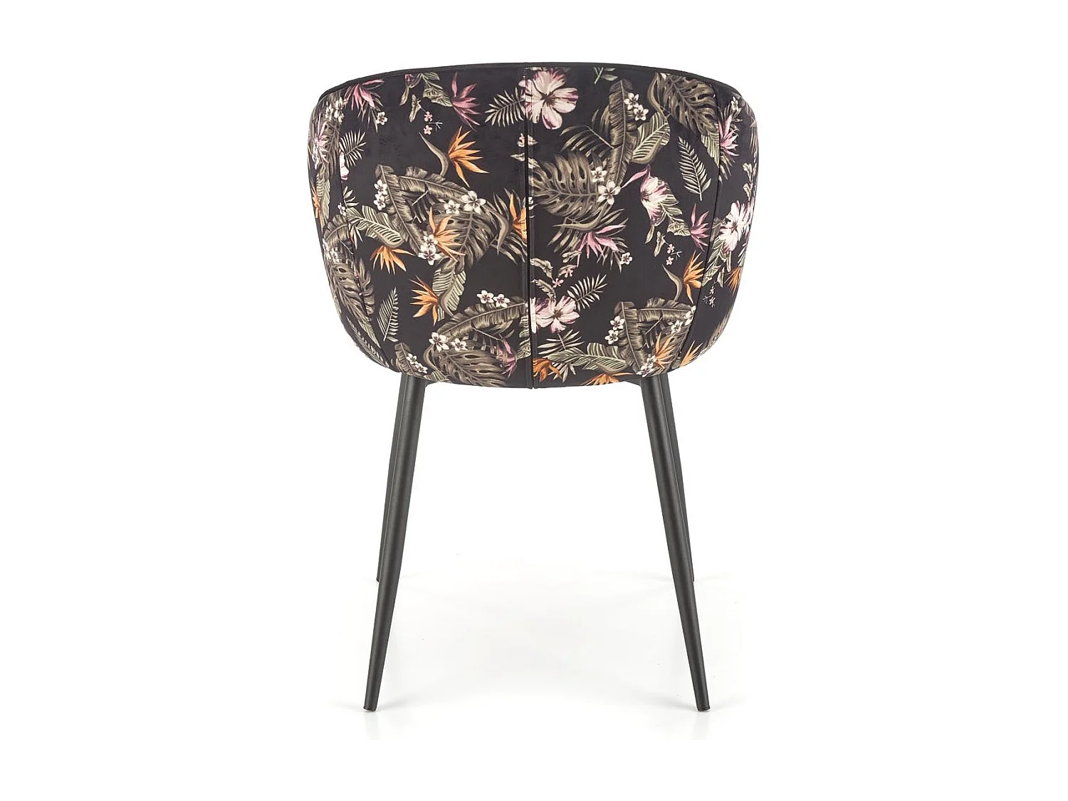 Krzesło tapicerowane K506 VELVET czarne