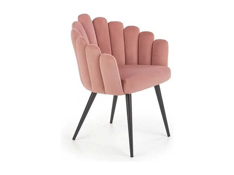 Krzesło tapicerowane K410 różowe