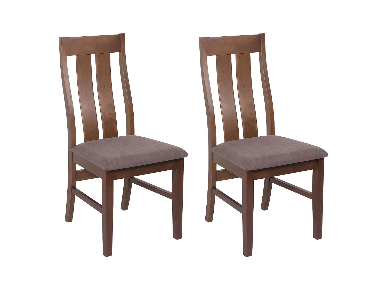 Chaise de salle à manger MCW-M58 (lot de 2),  structure foncée, taupe