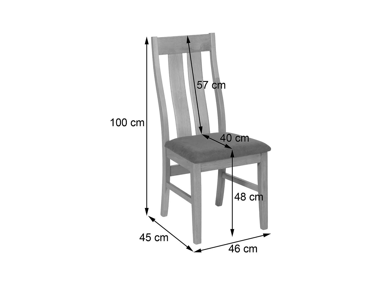 Chaise de salle à manger MCW-M58 (lot de 2),  structure foncée, taupe