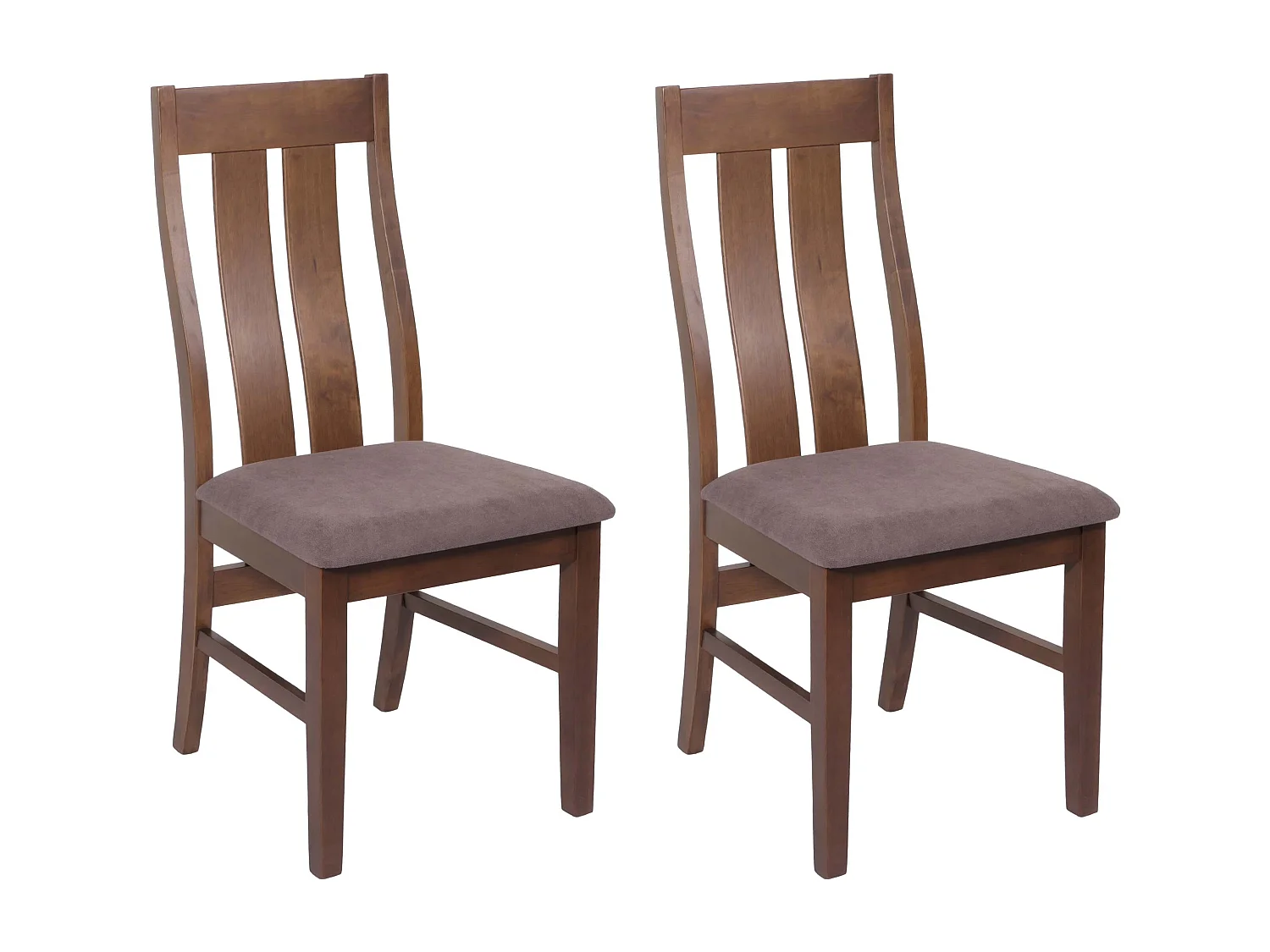 Chaise de salle à manger MCW-M58 (lot de 2),  structure foncée, taupe