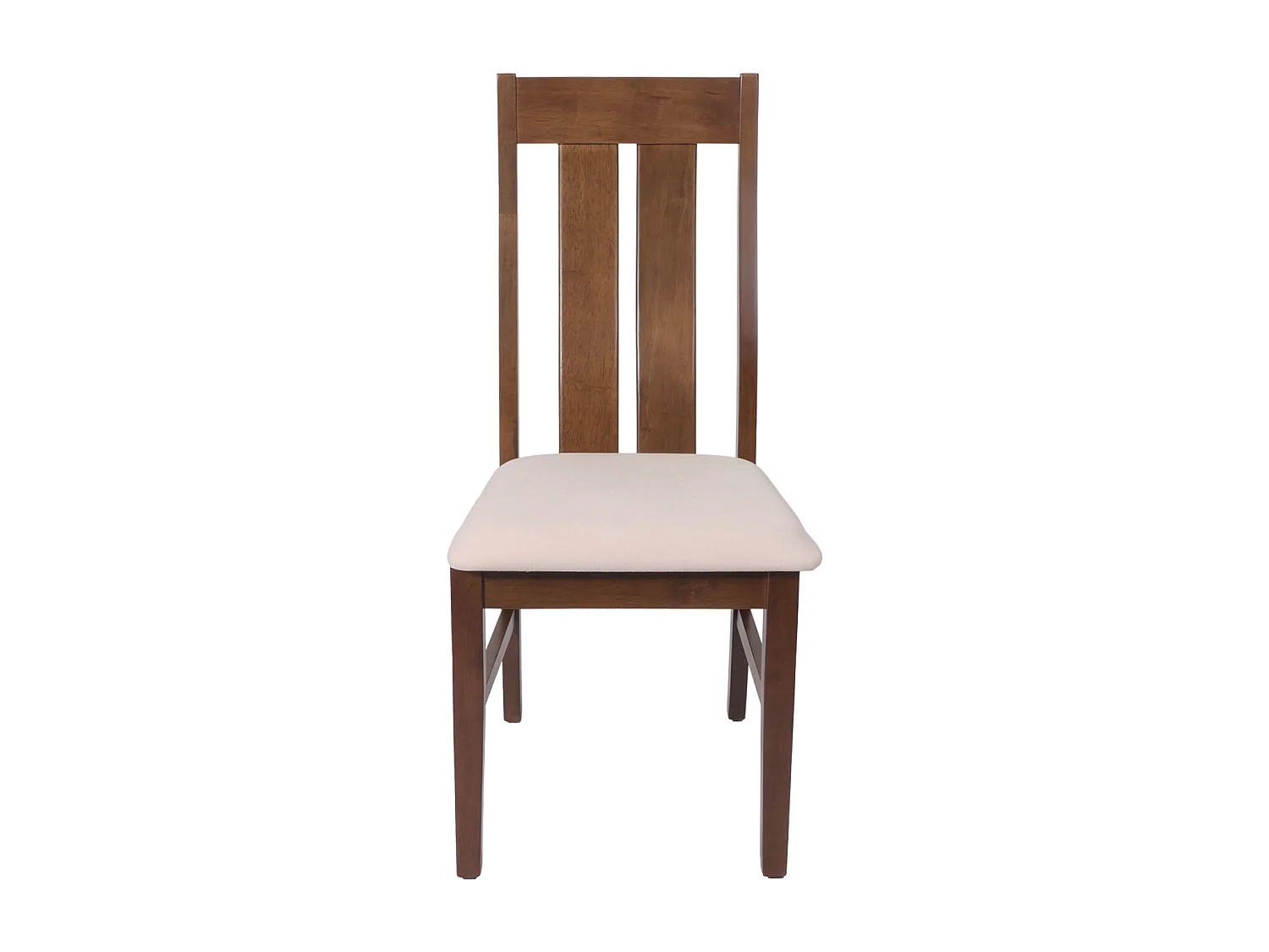 Esszimmerstuhl MCW-M58 (2er-Set), Dunkles Gestell, creme