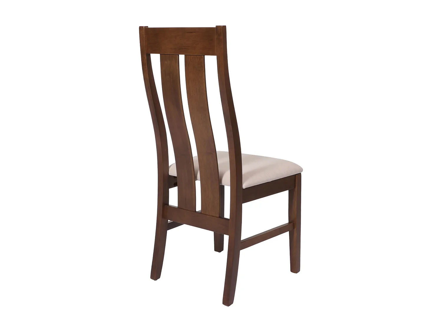 Chaise de salle à manger MCW-M58 (lot de 2),  bâti foncé, crème